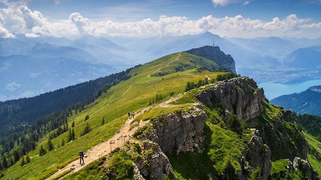 Foto un hermoso paisaje natural