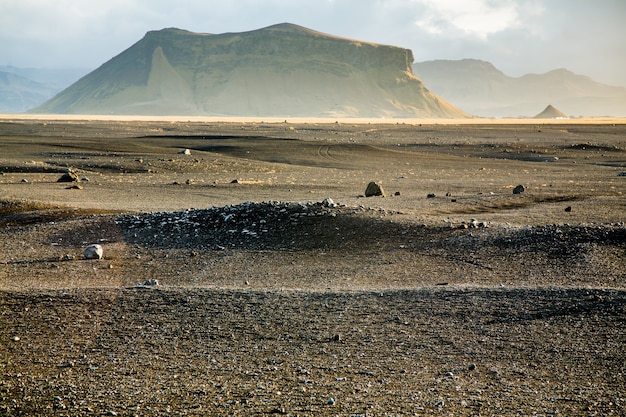 Foto hermoso paisaje de la naturaleza en islandia