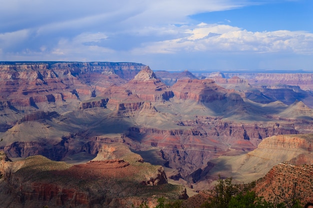 Hermoso paisaje del Parque Nacional del Gran Cañón, Arizona. Panorama de Estados Unidos. Formaciones geologicas