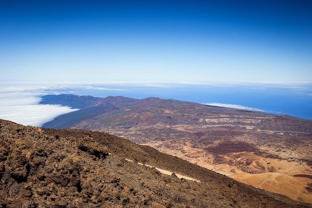 Hermoso paisaje del parque nacional del Teide Tenerife Islas Canarias España