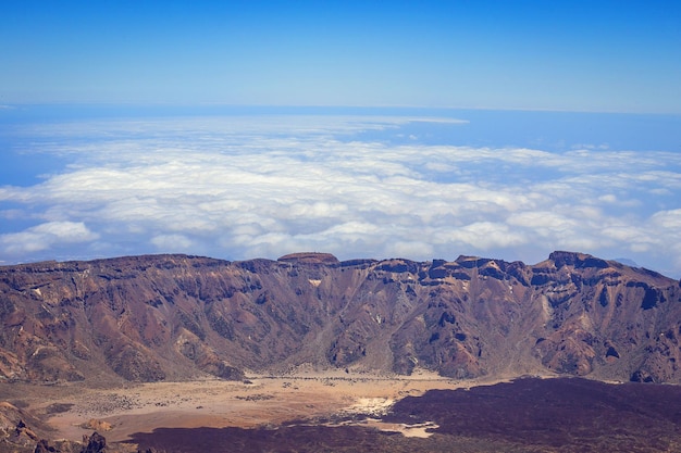 Hermoso paisaje del parque nacional del Teide Tenerife Islas Canarias España