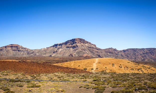Hermoso paisaje del parque nacional del Teide Tenerife Islas Canarias España