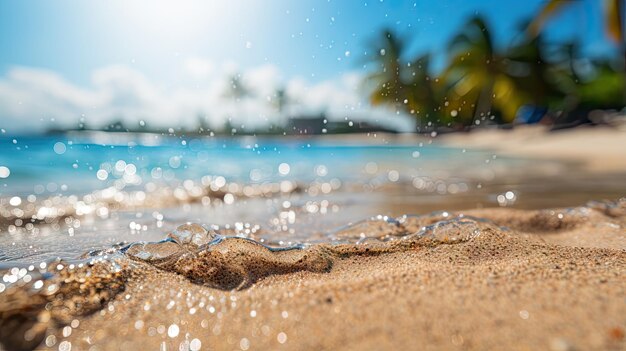 hermoso paisaje de playa costera