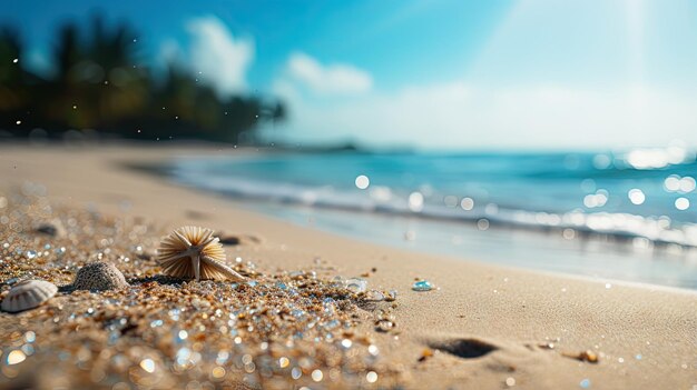 hermoso paisaje de playa costera