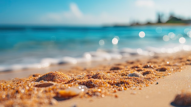 hermoso paisaje de playa costera