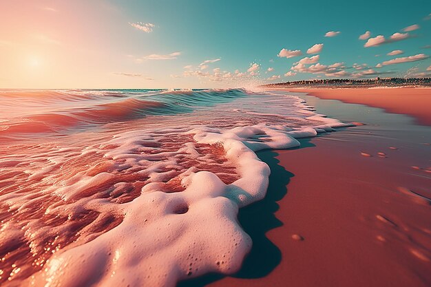 hermoso paisaje de playa