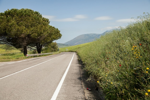 Hermoso paisaje en Sicilia Italia