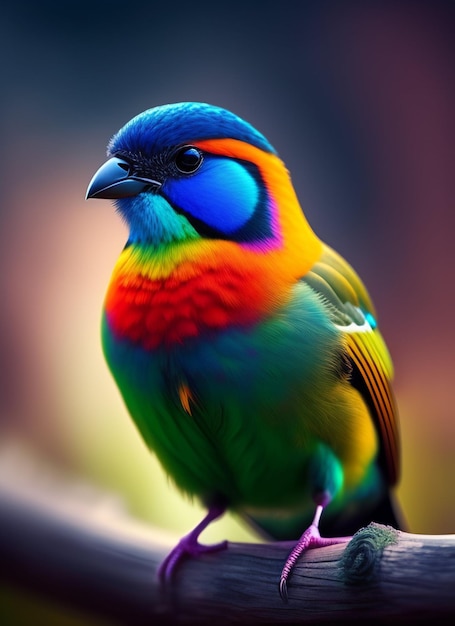 un hermoso pájaro de colores