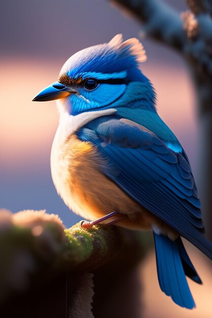 un hermoso pájaro de colores