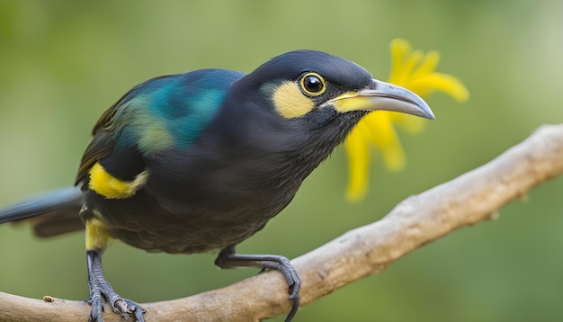 Un hermoso pájaro paloma púrpura