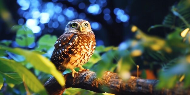 Foto un hermoso pájaro posado en una rama de un árbol