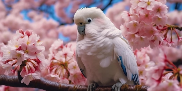 Un hermoso pájaro posado en una rama de un árbol