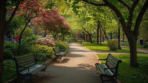 hermoso parque de la ciudad