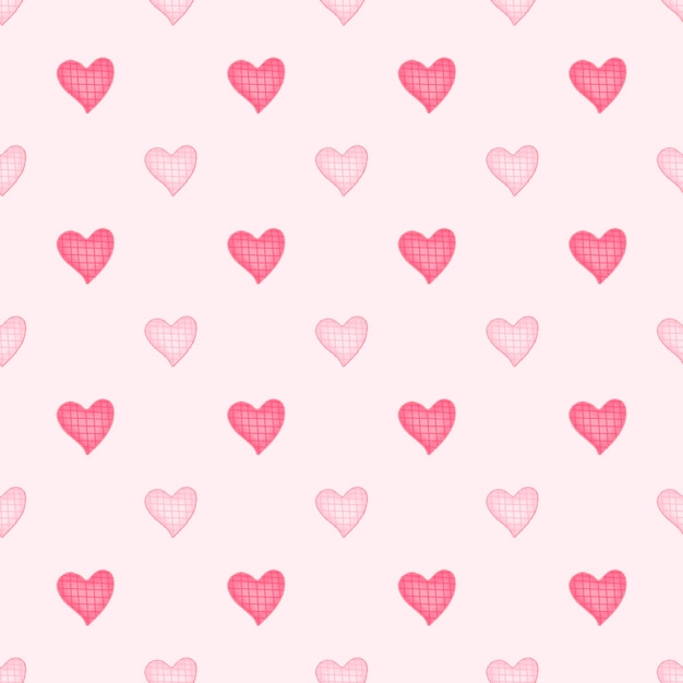 Un hermoso patrón de corazón que se repite para regalos y tarjetas