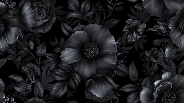 Un hermoso patrón de fondo floral