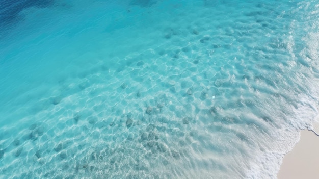 hermoso patrón de superficie de agua de orilla de playa tropical