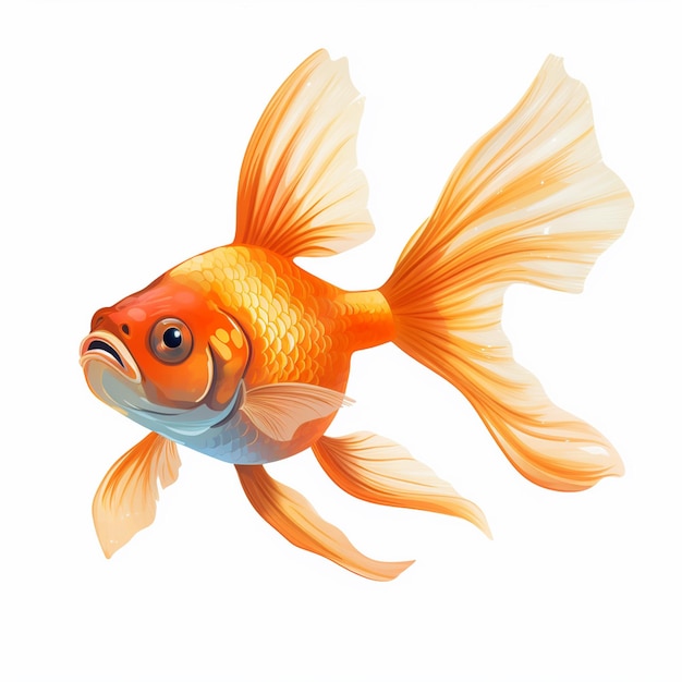 un hermoso pez de color naranja