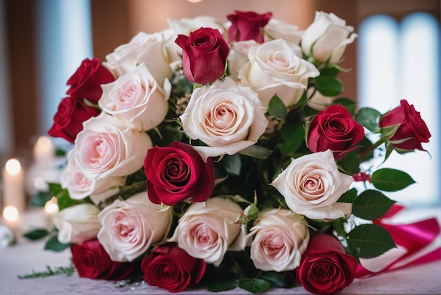 Un hermoso ramo de flores para la boda.