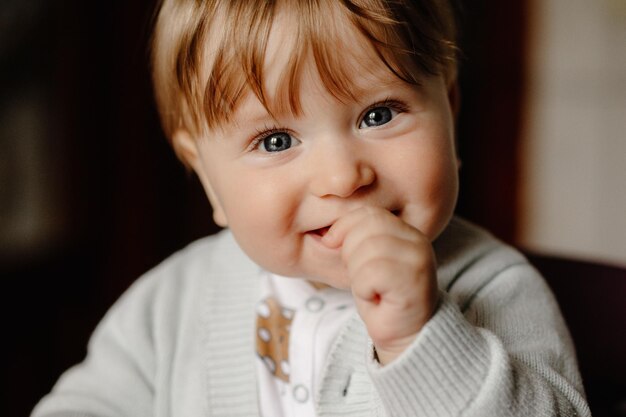 hermoso retrato de bebe