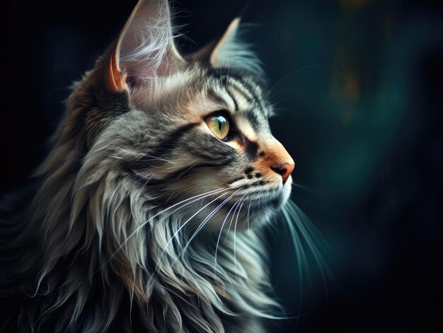 Hermoso retrato de gato