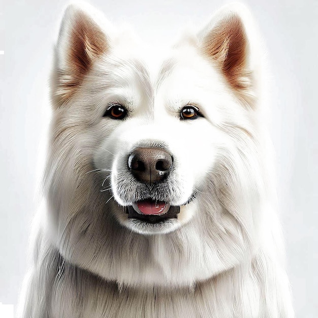 Hermoso retrato de una imagen de ilustración digital de arte vectorial de perro ai