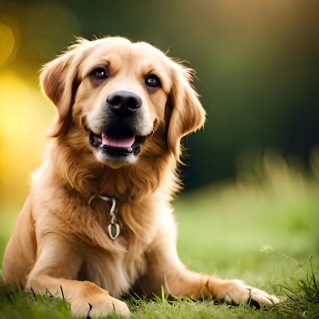 Foto el hermoso retrato de un perro dulce