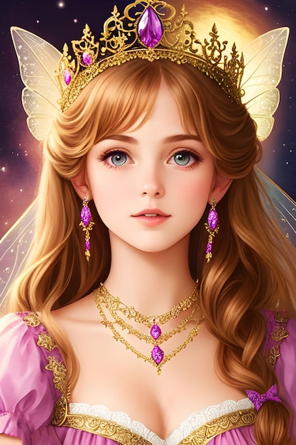 Hermoso retrato de princesa