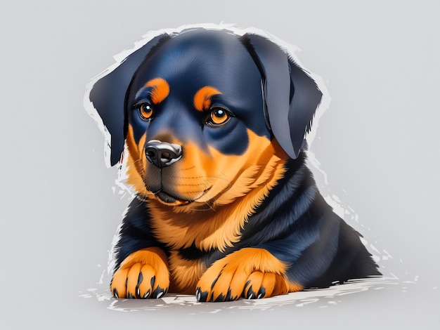 El hermoso rottweiler