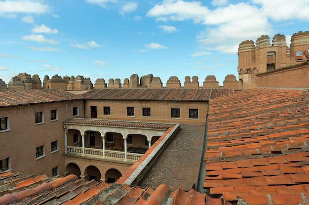 Hermoso techo del Castillo de Coca en España