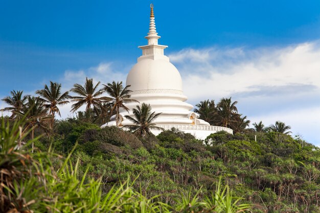 Hermoso templo blanco.