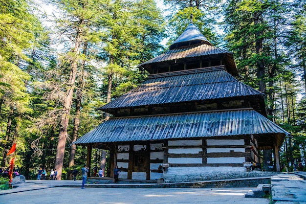 Hermoso Templo Hadimba Devi en Manali, India