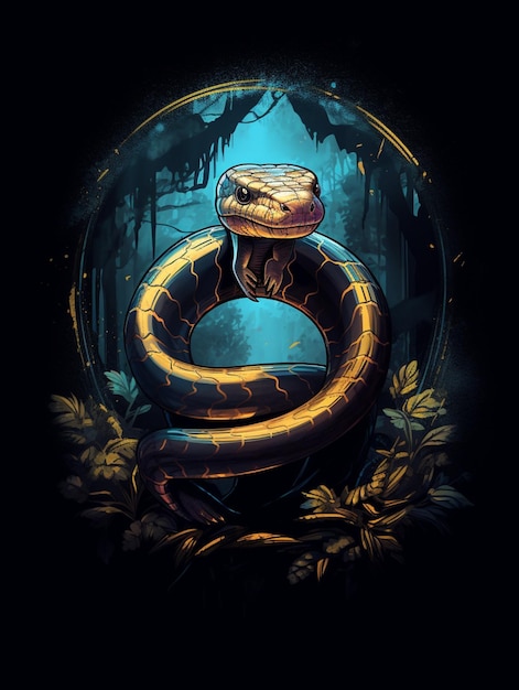 hermoso vector de serpiente