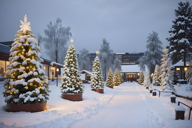 Los hermosos árboles de Navidad