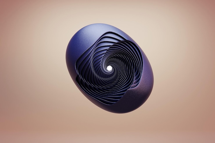 Foto hermosos colores abstractos geométricos un fondo giratorio brillante anillos dinámicos de estallidos de estrellas renderizado en 3d