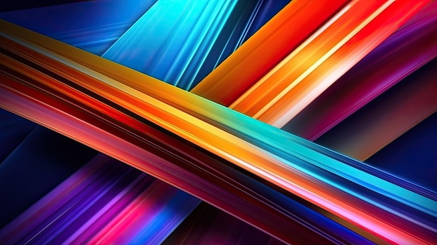 Hermosos colores vivos abstractos líneas horizontales tecnología futurista fondo de pantalla Generativo AIxA
