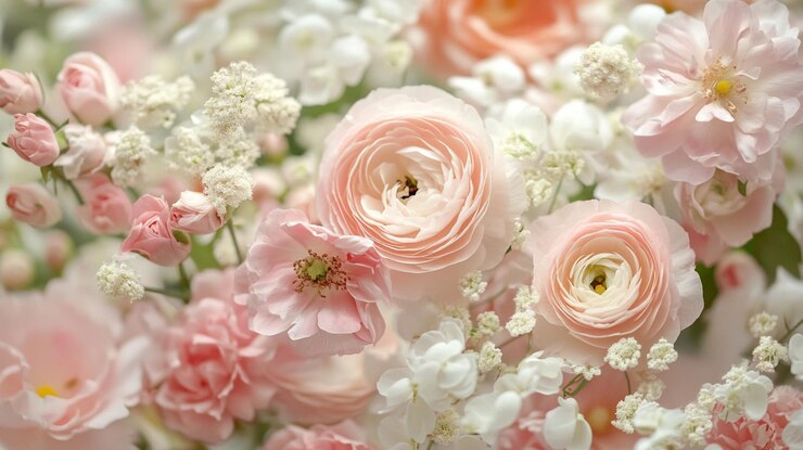 hermosos y diferentes tipos de plantas y flores en un fondo colorido fondo natural