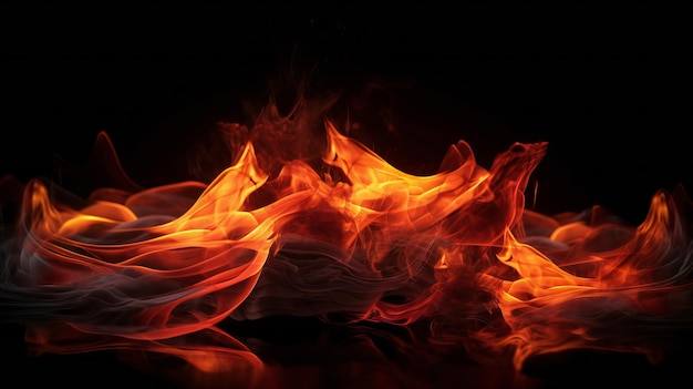 Hermosos y elegantes fondos abstractos de llamas de fuego