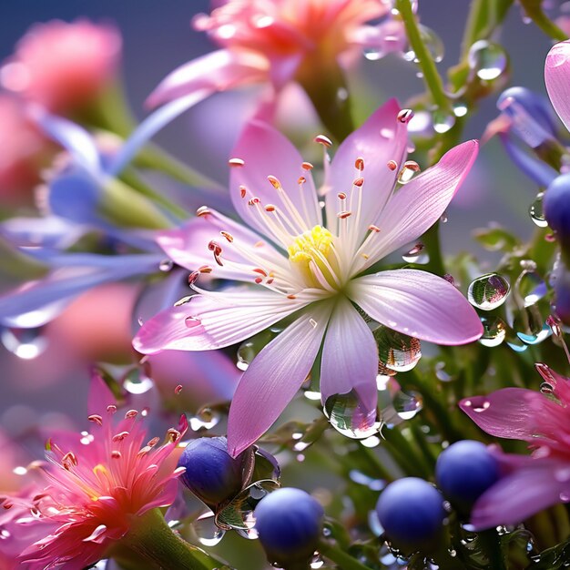 Hermosos fondos de naturaleza con flores silvestres