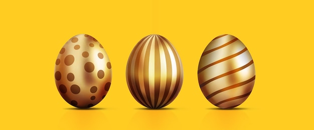 Hermosos fondos de Pascua con coloridos huevos de Pascua ilustración 3D