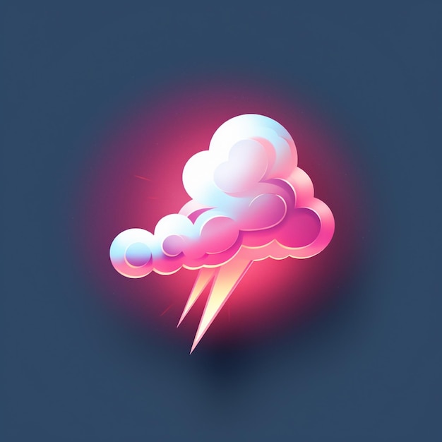 Hermosos logotipos de nubes y relámpagos muy detallados