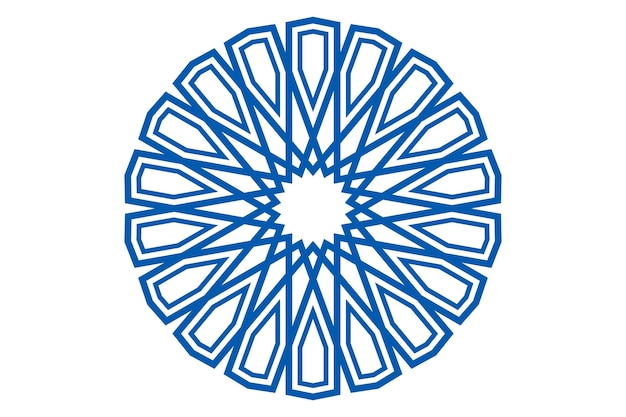 hermosos mandalas islámicos que son decoración de círculo decorativo para usted