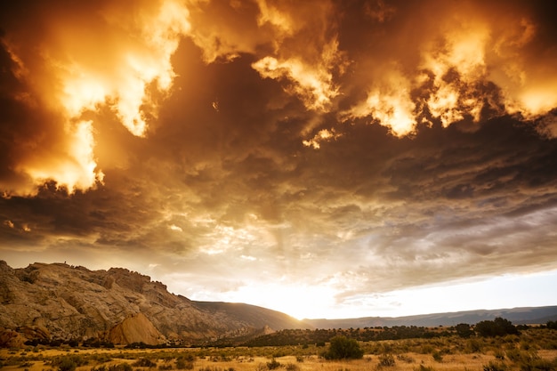 Foto hermosos paisajes del desierto americano