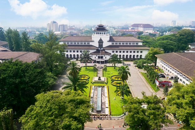 Hermosos paisajes de Gedung Sate en el ayuntamiento