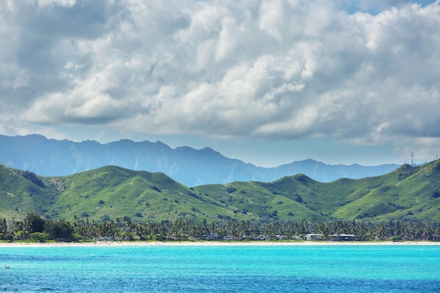 Hermosos paisajes en la isla de Oahu, Hawaii