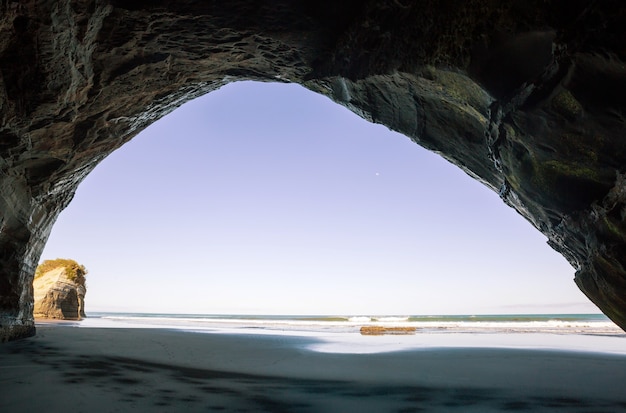 Hermosos paisajes en Ocean Beach, Nueva Zelanda.