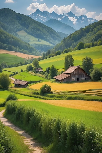 Hermosos paisajes rurales