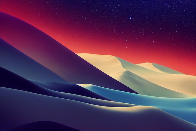 Hermosos papeles de pared abstractos y coloridos en 3D