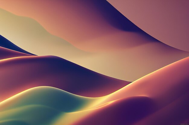 Hermosos papeles de pared abstractos y coloridos en 3D