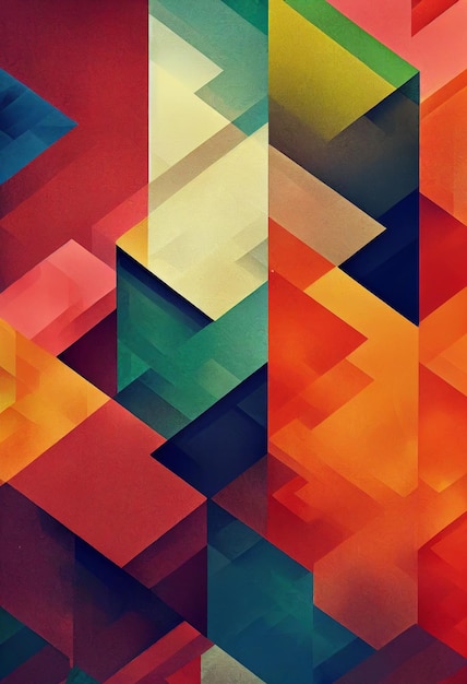 Hermosos papeles de pared abstractos y coloridos en 3D