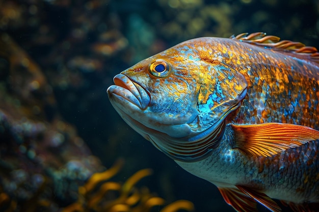 Hermosos peces de colores exóticos